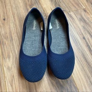 Allbirds Tree Breezers Women’s Size 7 Blue Navy Slip On Ballet Flats